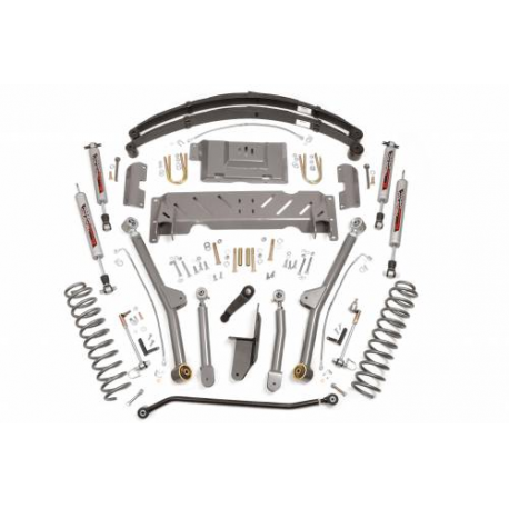 4,5" Long Arm Rough Country Lift Kit Suspension - Jeep Cherokee XJ
